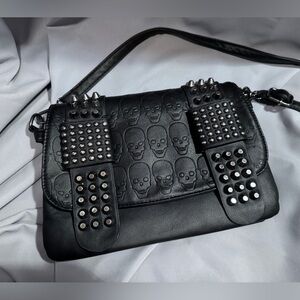 Studded Skull Crossbody